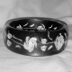 Black & White Craved Acrylic Bracelet