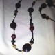 Long Mixed Cranberry Bead Fashion Necklace
