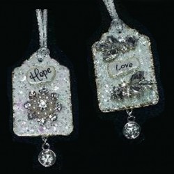 Glitter Christmas Tags