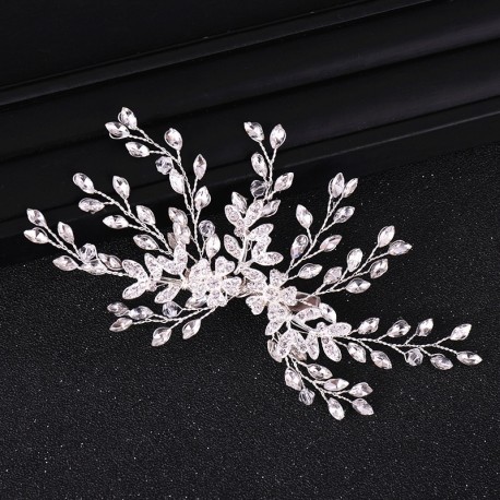 9 Sprig Rhinestone Haircomb