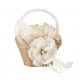 Rustic Rose Flower Girl Basket Rustic Rose Flower Girl Basket