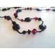Long Mixed Cranberry Bead Fashion Necklace