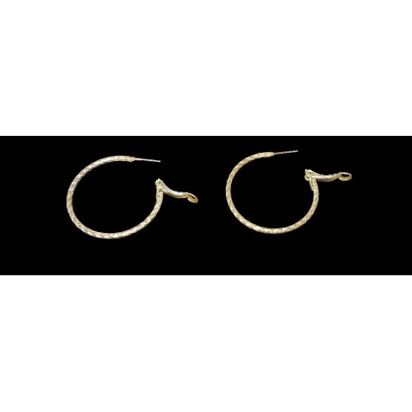 1-1'4" Serpetine Hoop Earrings