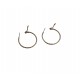 1-1'4" Serpetine Hoop Earrings