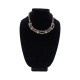 Faceted Black Crystal Bead Necklace