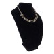 Faceted Black Crystal Bead Necklace