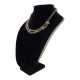 Faceted Black Crystal Bead Necklace