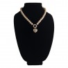 NVC Gloria Pearlesque Heart Charm Necklace
