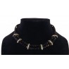 Faceted Black Crystal Bead Necklace