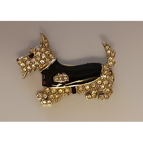 Genuine D'Orlan Scottie Dog Brooch Genuine D'Orlan Scottie Dog Brooch