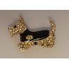 Genuine D'Orlan Scottie Dog Brooch